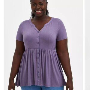 Torrid super soft babydoll top, size 2